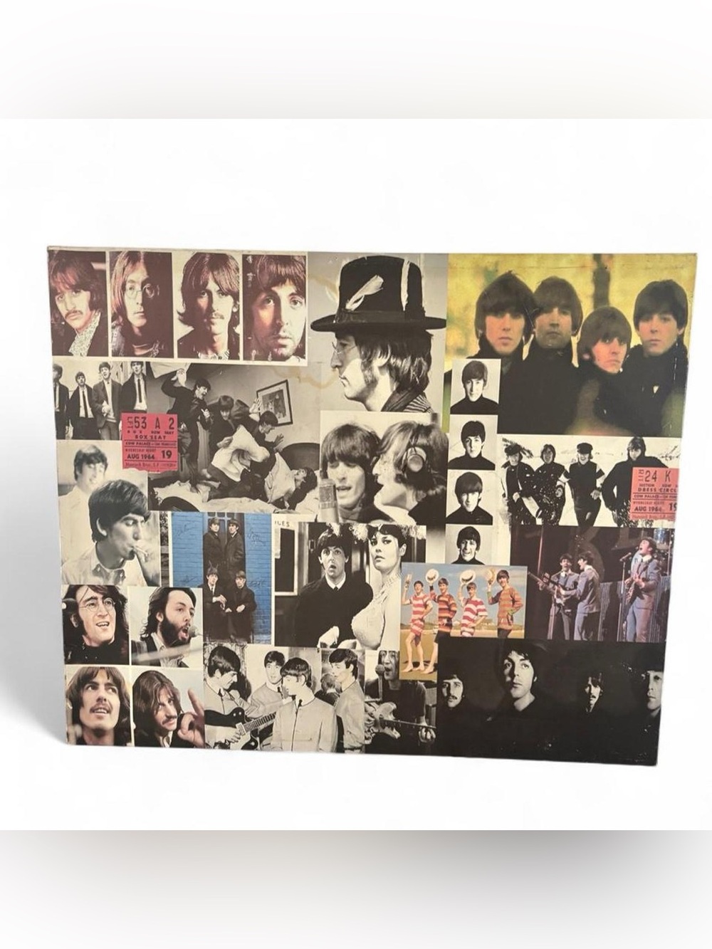 Vintage Collage The Beatles Wall Art - Multi-Color Photo Montage